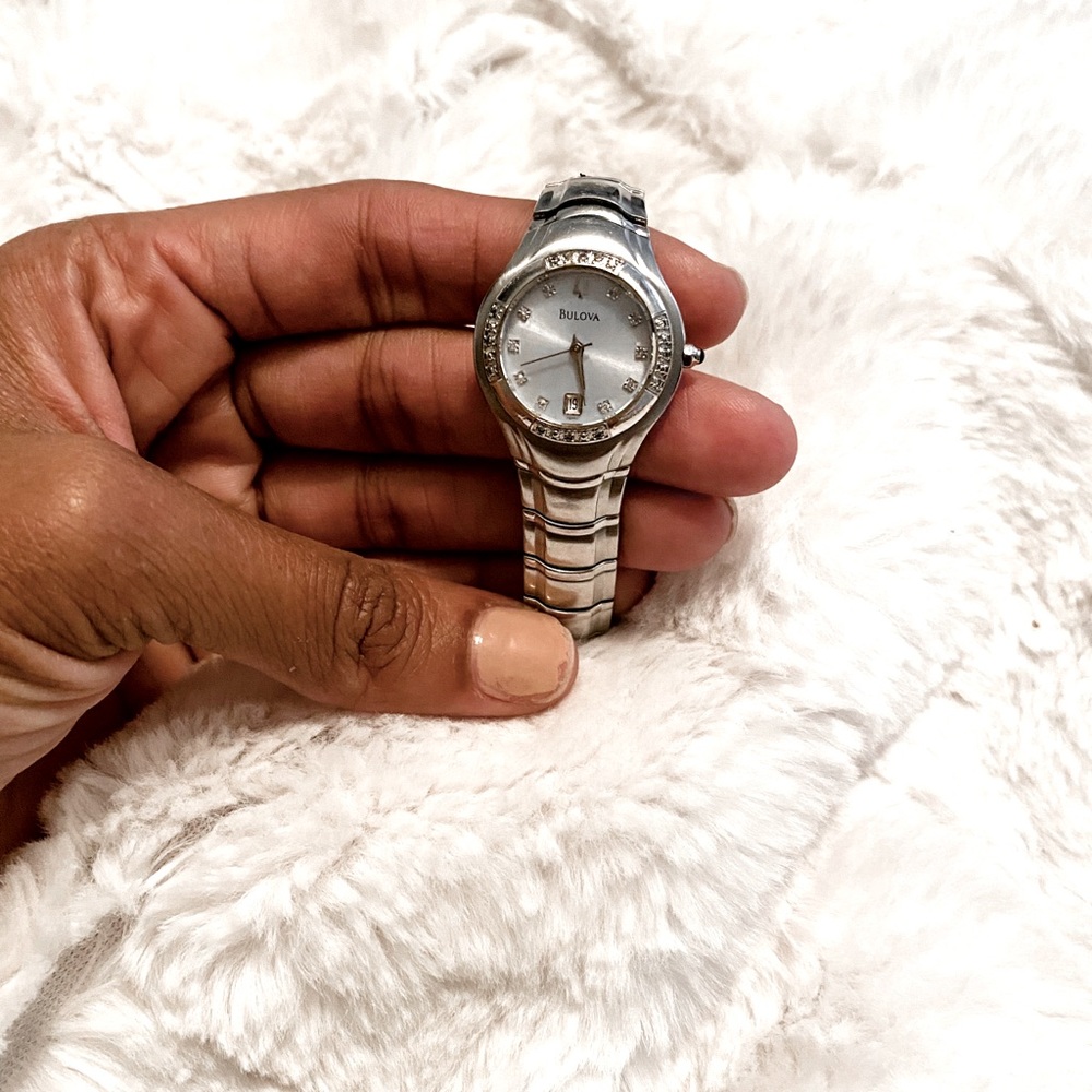 Beautiful 24 diamond Bulova ladies watch